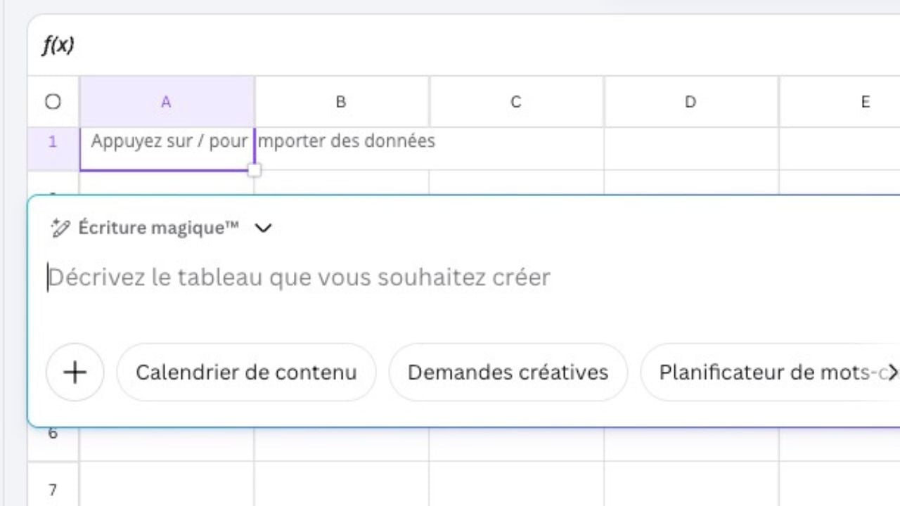Illustration Canva Sheets IA